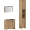 Image de vidaXL Ensemble de meubles de salle de bain 3 pièces chêne artisan bois composite