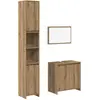 Image de vidaXL Ensemble de meubles de salle de bain 3 pièces chêne artisan bois composite