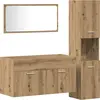 Image de vidaXL Ensemble de meubles de salle de bain 3 pièces chêne artisan bois composite