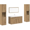 Image de vidaXL Ensemble de meubles de salle de bain 4 pièces chêne artisan bois composite