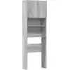 Image de vidaXL Armoire pour machine à laver Gris Sonoma 64x24x190 cm Bois composite
