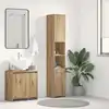 Image de vidaXL Armoire de salle de bain Artisan-Chêne 30x30x183,5 cm Bois composite