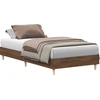 Image de vidaXL Cadre de lit sans matelas brun aspect chêne 90x200 cm