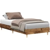 Image de vidaXL Cadre de lit sans matelas aspect vieux bois 90x200cm bois composite