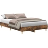 Image de vidaXL Cadre de lit sans matelas chêne fumé 140x190 cm bois composite