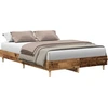 Image de vidaXL Cadre de lit sans matelas aspect bois ancien 135x190cm bois composite
