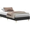 Image de vidaXL Cadre de lit sans matelas noir 90x190 cm bois composite