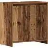 Image de vidaXL Meuble sous-lavabo aspect bois ancien 60x33x60 cm Bois composite