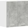 Image de vidaXL Armoire murale de cuisine gris béton 60x31x60 cm Bois composite