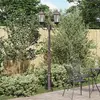 Image de vidaXL Lumière de jardin bronze 68 x 20 x 235 cm aluminium et verre