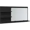 Image de vidaXL Armoire de toilette Chêne noir 90 x 11 x 45 cm Bois composite