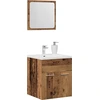 Image de vidaXL Ensemble de meubles de salle de bain 2 pi ¨ces imitation vieux bois Mat ©riau d ©riv © du bois