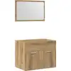 Image de vidaXL Ensemble de meubles de salle de bain 2 pièces chêne artisan bois composite