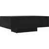 Image de vidaXL Table basse noire imitation chêne 85 x 55 x 31 cm
