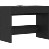 Image de vidaXL Bureau noir imitation chêne 101x50x76,5 cm Bois composite