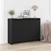 Image de Buffet vidaXL noir 102 x 29,5 x 75 cm en aggloméré
