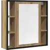 Image de vidaXL Armoire de toilette Artisan-Chêne 60x16x60cm Bois composite
