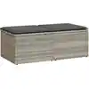 Image de vidaXL Ensemble de salon de jardin 2 pièces avec coussins gris clair Poly rotin