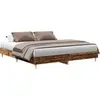 Image de vidaXL Cadre de lit sans matelas aspect vieux bois 200x200cm bois composite