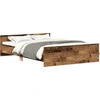Image de vidaXL Cadre de lit sans matelas aspect vieux bois 140x200cm bois composite