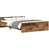 Image de vidaXL Cadre de lit sans matelas aspect vieux bois 140x190cm bois composite