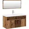 Image de vidaXL Ensemble de meubles de salle de bain 3 pièces imitation vieux bois matériau bois