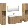 Image de vidaXL Ensemble de meubles de salle de bain 5 pcs. chêne artisan bois composite