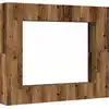 Image de vidaXL Ensemble d'armoires TV 8 pièces, montage mural, imitation vieux bois, bois composite