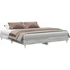 Image de vidaXL Cadre de lit sans matelas Gris Sonoma 180x200 cm Bois composite
