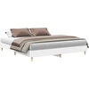 Image de vidaXL Cadre de lit sans matelas Blanc 160x200 cm Bois composite