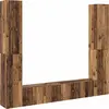 Image de vidaXL Armoires murales TV 6 pcs. Aspect vieux bois Matériaux dérivés du bois