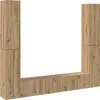 Image de vidaXL Armoires murales TV 6 pcs. Chêne Artisan Matériaux dérivés du bois