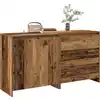 Image de vidaXL Sideboard 2 pièces imitation vieux bois Matériau dérivé du bois