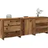 Image de vidaXL Sideboard 3 pièces imitation vieux bois Matériau dérivé du bois