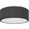 Image de vidaXL Plafonnier avec spots Noir 30 x 30 x 13,5 cm Tissu