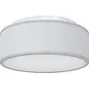 Image de vidaXL Plafonnier avec spots Gris 30 x 30 x 13,5 cm Tissu