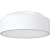 Image de vidaXL Plafonnier avec spots Blanc 38 x 38 x 13,5 cm Tissu