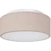 Image de vidaXL Plafonnier avec spots Taupe 30 x 30 x 13,5 cm Tissu