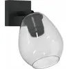 Image de vidaXL Spot de plafond noir 13 x 13 x 26 cm verre et métal