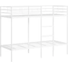 Image de vidaXL Lit superposé sans matelas blanc 75x190 cm acier