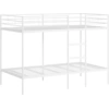Image de vidaXL Lit superposé sans matelas blanc 100x200 cm acier