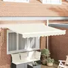 Image de vidaXL Tissu de remplacement pour store, couleur crème, 3,5 x 2 m, polyester
