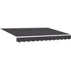Image de vidaXL Tissu de remplacement pour store anthracite 280 x 195 cm polyester