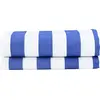 Image de vidaXL Tissu de remplacement pour store bleu et blanc 1000 x 160 cm en polyester