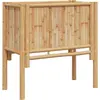 Image de vidaXL Lit surélevé Marron 70 x 35 x 70 cm Bambou