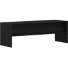 Image de vidaXL Armoire TV noire imitation chêne 120x40x40 cm Bois composite