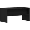 Image de vidaXL Armoire TV noir aspect chêne 80x40x40 cm Bois composite
