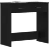 Image de Bureau vidaXL noir aspect chêne 80 x 40 x 75 cm en aggloméré