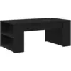 Image de vidaXL Table basse noire imitation chêne 102 x 55 x 42 cm Bois composite