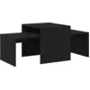 Image de vidaXL Tables gigognes noir imitation chêne 100 x 48 x 40 cm Bois composite